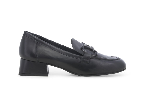 Melluso Donna Mocassini Made in Italy Tacco Basso Tomaia Pelle Nera V5203-240239